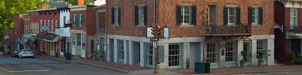 Exterior of The Georges boutique hotel in Lexington, VA
